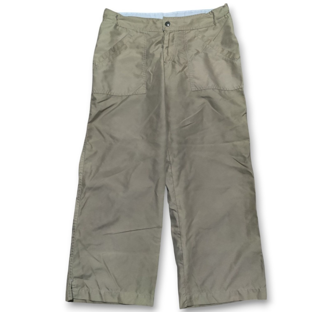 Vtg PrAna Mini Pants Womens XS Khaki Gorpcore USA Made Hiking Y2K 28 x 23 Crop